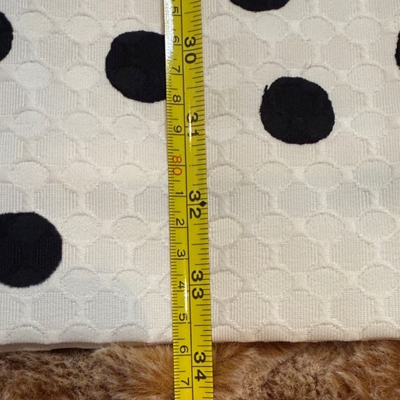 Tahari by Arthur S. Levine Elegant Blue and Black Polka Dot Dress size 8P - Picture 5 of 11